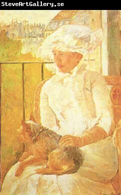 Mary Cassatt Woman with Dog  ghgh